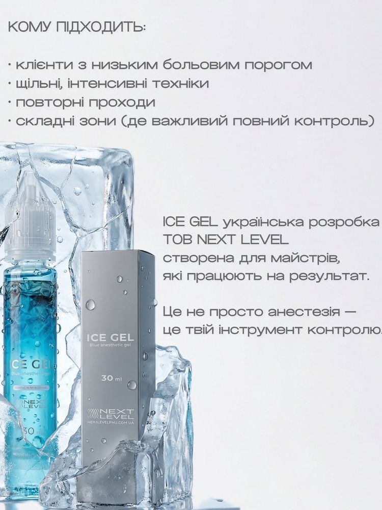 NEXT LEVEL Анестезія вторинна з лідокаїном ICE 15мл 0000001768 фото