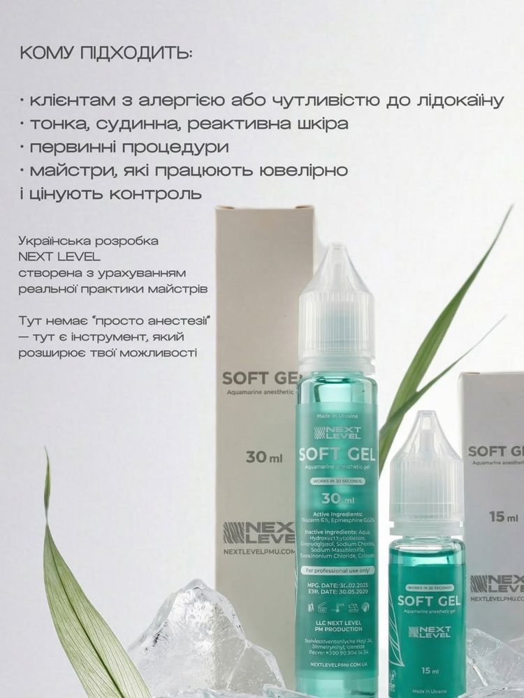 NEXT LEVEL Анестезія вторинна без лідокаїну SOFT 15мл 0000001767 фото