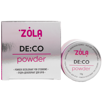 Пудра-деколорант ZOLA для брів DE:CO Powder 10 г 0000001638 фото