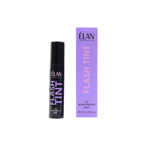 ELAN Система прямого фарбування брів та вій "FLASH TINT" 12 black truffle 10мл 0000001191 фото