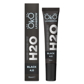 OKO Фарба для брів та вій Liquid Hybrid Tint H20 Black 4.0 15мл 0000000842 фото