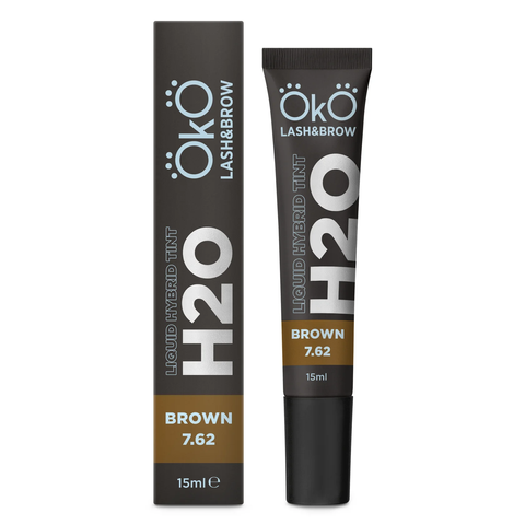 OKO Фарба для брів та вій Liquid Hybrid Tint H20 Brown 7.62 15мл 0000000839 фото