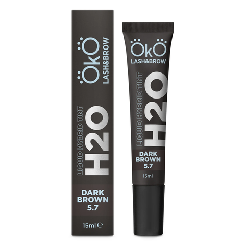 OKO Фарба для брів та вій Liquid Hybrid Tint H20 Dark Brown 5.7 15мл 0000000840 фото
