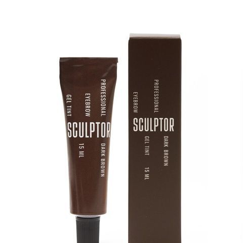 SCULPTOR Гель-фарба для брів DARK BROWN 15мл 0000001219 фото