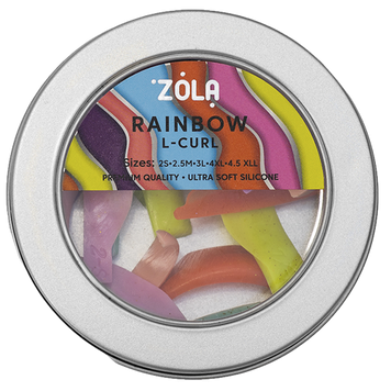 ZOLA Валики для ламінування Rainbow L-curl (2S, 2.5M, 3L, 4XL, 4.5XLL) 0000000347 фото