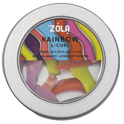 ZOLA Валики для ламінування Rainbow L-curl (2S, 2.5M, 3L, 4XL, 4.5XLL) 0000000347 фото