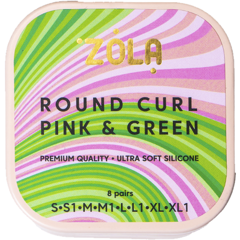 ZOLA Валики для ламінування Round curl pink & green (S, S1, M, M1, L, L1, XL, XL1) 0000000334 фото