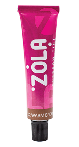 ZOLA Фарба для брів з колагеном 02 Warm brown 15мл 0000000310 фото