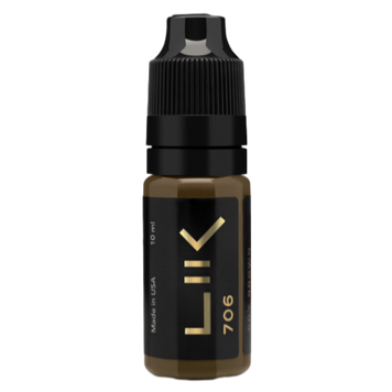 LIK Пігмент гібрид для брів 706 Coy brown 10мл 0000000547 фото
