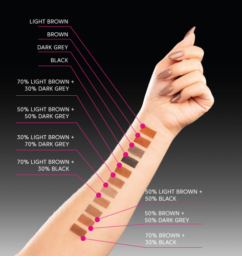 ZOLA Фарба для брів і вій TATTOO TINT Black 15мл 0000001166 фото